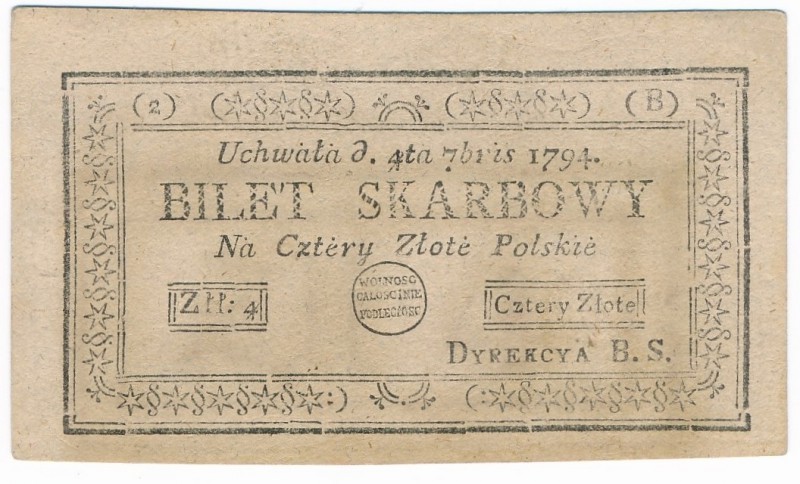 4 złote 1794 (2)(B) - ODWRÓCONY Malinowski - rzadki

Bardzo rzadka odmiana rza...
