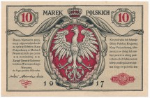 10 marek 1916 Generał Biletów - RZADKOŚĆ - PIĘKNE

Jeden z najrzadszych polskich banknotów denominowanych w markach. Banknot ze zmienioną, poprawną ...