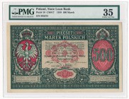 500 marek 1919 DYREKCJA - PMG 35

Typologicznie banknot nieodnotowany w stanie emisyjnym. Wkładany nawet do zaawansowanych zbiorów w przeciętnych st...