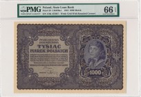 1.000 marek 1919 -I Serja DK- PMG 66 EPQ

Banknot pospolity, ale z tak wysoką notą od PMG wart docenienia, szczególnie ze względu na wyższy koszt gr...