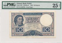 10 złotych 1924 - III EM A - PMG 25 - NAJWYŻSZEJ RZADKOŚCI BANKNOT

Bezdyskusyjnie jeden z trzech najrzadszych obiegowych polskich banknotów XX wiek...