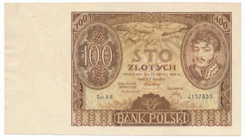 100 złotych 1932 Ser.AN. znw +X+

Nieczęsto występująca odmiana z dodatkowym z...