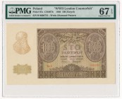 100 złotych 1940 -B- ZWZ - PMG 67 EPQ

Fałszerstwo ZWZ.
Piękny, wyselekcjonowany przez nas egzemplarz, doceniony odpowiednio wysoką notą od PMG. 
...