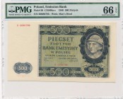 500 złotych 1940 -B- PMG 66 EPQ

Piękny, świeży w emisyjnym stanie zachowania. 
Druga najwyższa nota w rejestrze PMG przy bardzo licznej populacji....