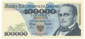 100.000 złotych 1990 -A-

Delikatnie załamana końcówka lewego, górnego narożnika, ale nie przekraczająca pola zadrukowanego. Reszta bez zastrzeżeń. ...