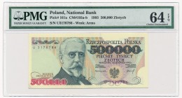 500.000 złotych 1993 -U- PMG 64 EPQ - lepsza seria

Rzadsza seria nie pochodząca z zapasów NBP i nie będąca w sprzedawanych w późniejszym okresie al...
