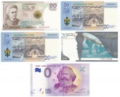 Zestaw banknotów kolekcjonerskich + 0 EURO

Zestaw składający się z czterech banknotów kolekcjonerskich oraz banknotu 0 euro z Karlem Max.
Wszystki...