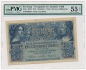 Poznań 100 rubli 1916 numeracja 6-cyfrowa - PMG 55 EPQ

Typologicznie pozycja bardzo trudna w stanach emisyjnych, wręcz nadal nieodnotowana w pełnym...