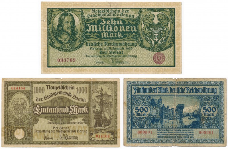 Gdańsk - Zestaw banknotów - stany obiegowe

Stany obiegowe, ale bez konserwacj...