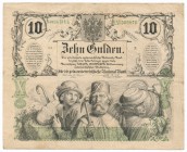 Austria 10 gulden 1863 - rare
Austria - 10 guldenów 1863 - bardzo ładny i rzadki

Very attractive piece. Numerous folds but no tears. Paper is rela...