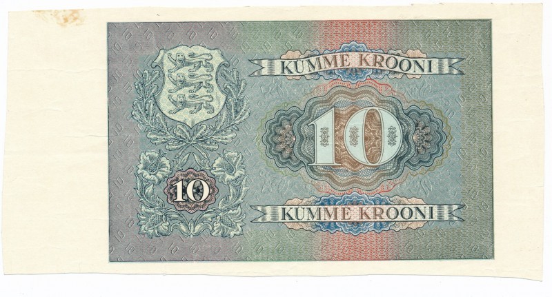 Estonia 10 kroonie - one sided print without serial number - interesting
Estoni...