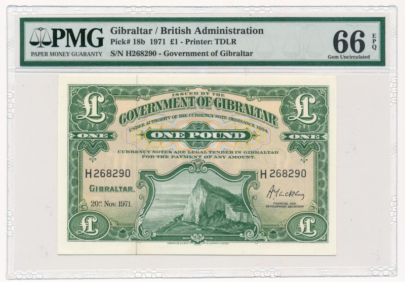 Gibraltar - 1 pound 1971 - PMG 66 EPQ
Gibraltar - 1 funt 1971 - PMG 66 EPQ

U...