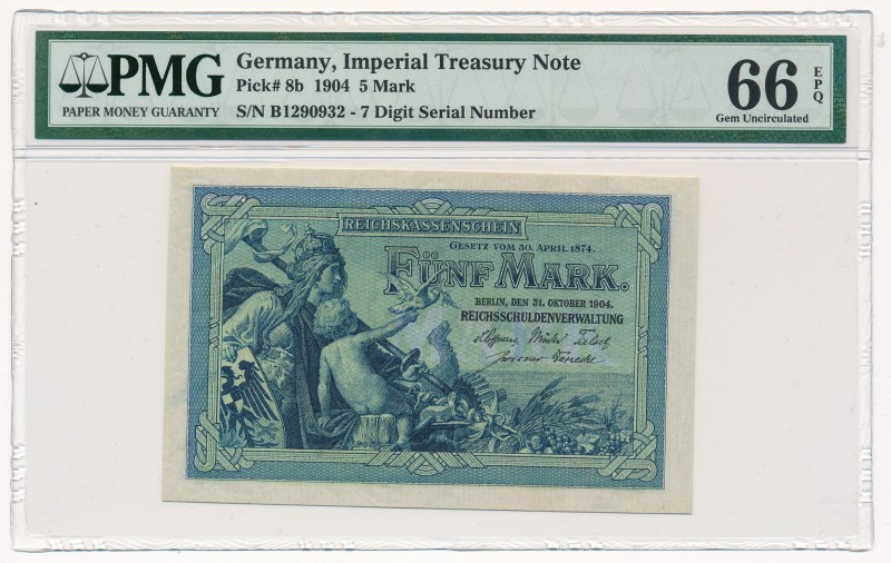 Germany - 5 mark 1904 - PMG 66 EPQ
Niemcy - 5 marek 1904 - PMG 66 EPQ

7 digi...
