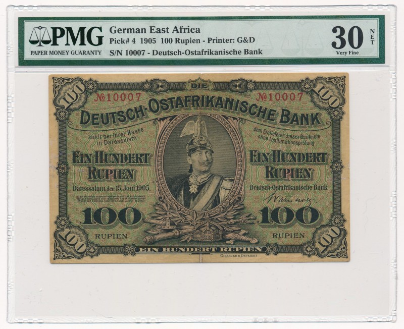 German East Africa - 100 Rupien 1905 - PMG 30
Niemcy Wschodnia Afryka - 100 rup...