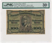 German East Africa - 100 Rupien 1905 - PMG 30
Niemcy Wschodnia Afryka - 100 rupii 1905 - PMG 30

Minor repairs but not washed. Good overall appeara...
