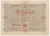 Hungary 5 forints 1848 -SXe-
Węgry - 5 forintów 1848 -SXe-

Good eye appeal. Never washed or pressed. Papier nie wymęczony obiegiem. Naturalny. Wor...