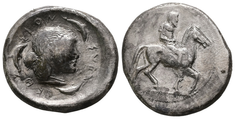 Sicily, Syracuse. Deinomenid Tyranny Time of Hieron I. 478-466 BC. AR, Didrachm....