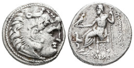 Kings of Thrace, (Macedonian). Lysimachos, 305-281 BC. AR, Drachm. 3.92 g. - 17.90 mm. In the types of Alexander III of Macedon. ca. 301/0-300/299 BC....
