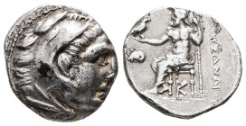 Kings of Macedon. Alexander III "the Great", 336-323 BC. AR, Drachm. 4.09 g. - 17.49 mm. Lifetime issue of Magnesia ad Maeandrum, ca. 325-323 BC.
Obv....