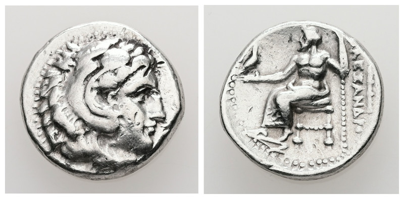 Kings of Macedon. Alexander III "the Great", 336-323 BC. AR, Drachm. 4.25 g. - 1...