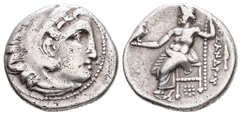 Kings of Macedon. Alexander III "the Great", 336-323 BC. AR, Drachm. 4.21 g. - 1...