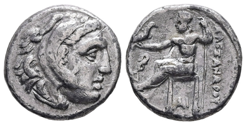 Kings of Macedon. Alexander III "the Great", 336-323 BC. AR, Drachm. 3.48 g. - 1...