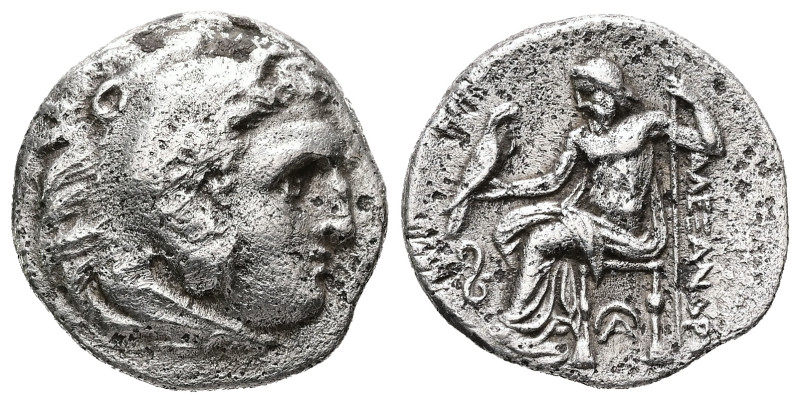 Kings of Macedon. Alexander III "the Great", 336-323 BC. AR, Drachm. 3.92 g. - 1...