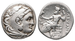 Kings of Macedon. Alexander III "the Great", 336-323 BC. AR, Drachm. 4.22 g. - 17.93 mm. Posthumous issue of Mylasa, ca. 310-300 BC.
Obv.: Head of Her...