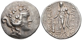 Thrace, Thracian Islands, Thasos. AR Tetradrachm. 16.45 g. - 31.00 mm. 'Imitative' series. 2nd-1st centuries BC.
Obv.: Head of Dionysos to right, wea...