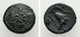 Kings of Macedon. Alexander III ‘the Great’- Kassander. AE, Half unit. 2.35 g. - 12.34 mm. ca. 325-310 BC. Uncertain mint in Macedon.
Obv.: Macedonian...