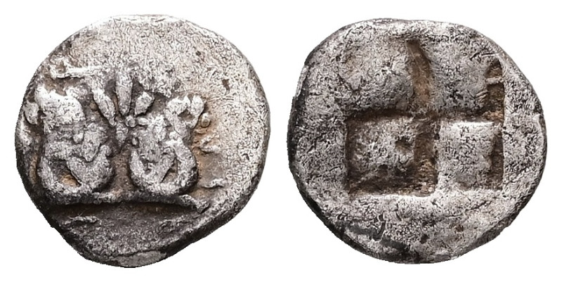 Troas, Kebren. AR, Hemiobol. 0.48 g. - 9.47 mm. Circa 420-412 BC.
Obv.: [ΚΕΒΡΗΝ]...