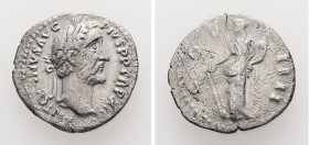 Antoninus Pius, AD 138-161. AR, Denarius. 2.72 g. 18.97 mm. Rome.
Obv: ANTONINVS AVG PIVS P P TR P XII. Head of Antoninus Pius, laureate, right.
Rev: ...