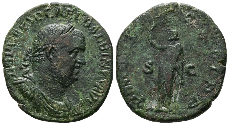 Balbinus, AD 238. AE, Sestertius. 13.13 g. 30.66 mm. Rome.
Obv: IMP CAES D CAEL...