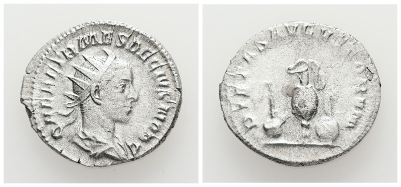 Herennius Etruscus as Caesar, AD 249-251. AR, Antoninianus. 4.16 g. 22.42 mm. Ro...