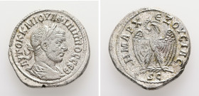 Syria, Antioch. Philip I, AD 244-249. AR, Tetradrachm. 10.01 g. 27.43 mm.
Obv: ΑΥΤΟΚ Κ Μ ΙΟΥΛ ΦΙΛΙΠΠΟϹ ϹΕΒ. Laureate, draped and cuirassed bust of Phi...