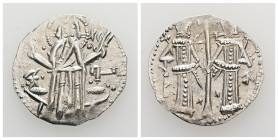 Bulgaria. Ivan Alexander and Michael Asen IV, AD 1331–1371. AR, Gros. 1.59 g. 21.28 mm. Veliko Turnovo.
Obv: Christ Pantokrator standing facing.
Rev: ...
