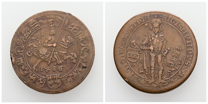 Austria. Holy Roman Empire. Sigismund, AD 1446-1490. AE, 6.51 g. 25.8 mm. 
Obv: ...