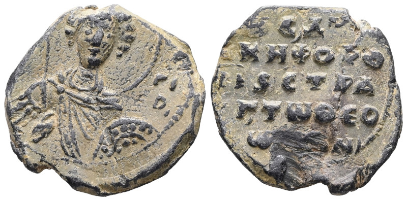 PB Byzantine seal of Nikephoros Theodorokanos patrikios and strategos (1025 – 10...