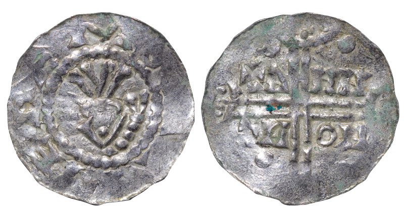 City of Emden (German States), 1 Denier, 1020-1051 years, Silver, 0,73 gr, Dann ...