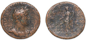 Rome Roman Empire 121 - 123 AE As - Hadrian (P M TR P COS III S C; Pax) Bronze Rome Mint 10.98g VF RIC II.3 676