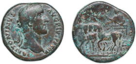 Rome Roman Empire 145 - 161 AE Sestertius - Antoninus Pius (COS IIII S C) Bronze Rome Mint 23.68g VF RIC III 767A OCRE ric.3.ant.767A