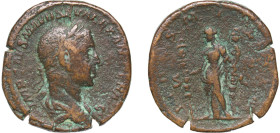 Rome Roman Empire 222 - 231 AE Sestertius - Severus Alexander (FIDES MILITVM S C; Fides) Bronze Rome Mint 21.42g VF RIC IV.2 552c OCRE ric.4.sa.552c