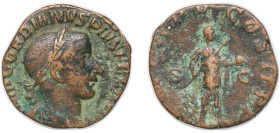 Rome Roman Empire 241 - 244 AE As - Gordian III (P M TR P V COS II P P S C) Bronze Rome Mint 13.83g VF RIC IV.3 307B OCRE ric.4.gor_iii.307B