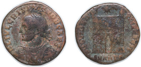 Rome Roman Empire 326 - 327 SMANT∈ AE Nummus - Crispus as Caesar (PROVIDENTIAE CAESS) Bronze Antioch Mint 2.84g VF RIC VII 64