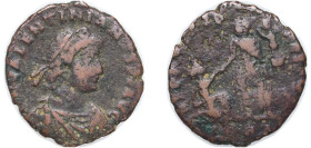 Rome Roman Empire 378 - 383 AE Nummus - Valentinian II (REPARATIO REIPVB, SMTES) Bronze Thessalonica Mint 4.6g VF RIC IX 26b