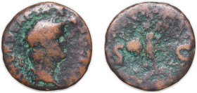 Rome Roman Empire 62-68 AE As - Nero (S C; Victory) Bronze Rome Mint 6.85g VF RIC I 314 OCRE ric.1(2).ner.314