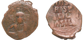 Byzantine states Byzantine Empire 976 - 1028 AE Follis - Anonymous Class A2 Bronze Constantinopolis Mint 9.32g VF BCV 1813 DOC III-2 A2