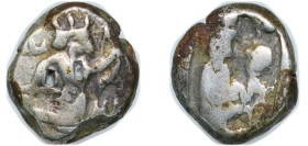 Persia Achaemenid Empire 455 BC - 330 BC AR Siglos - Artaxerxes I / Darius III (THE ROYAL COINAGE - 4th type) Silver (.950) 5.47g VF SNG Copenhagen 10...