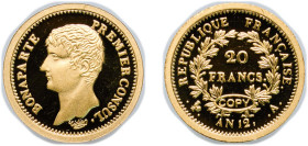 France ND 20 Francs - Napoleon (Copy) Gold (.999) 1.25g PF