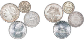 France 20th Century Europe Coinage (4 Lots) Silver VF